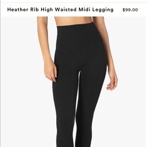 Beyond Yoga Heather Rib Midi leggings